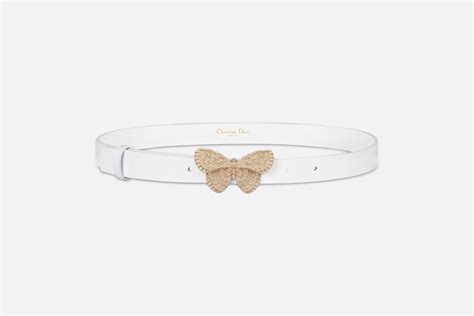 Dior Métamorphose Belt White Ultrasmooth Calfskin, 